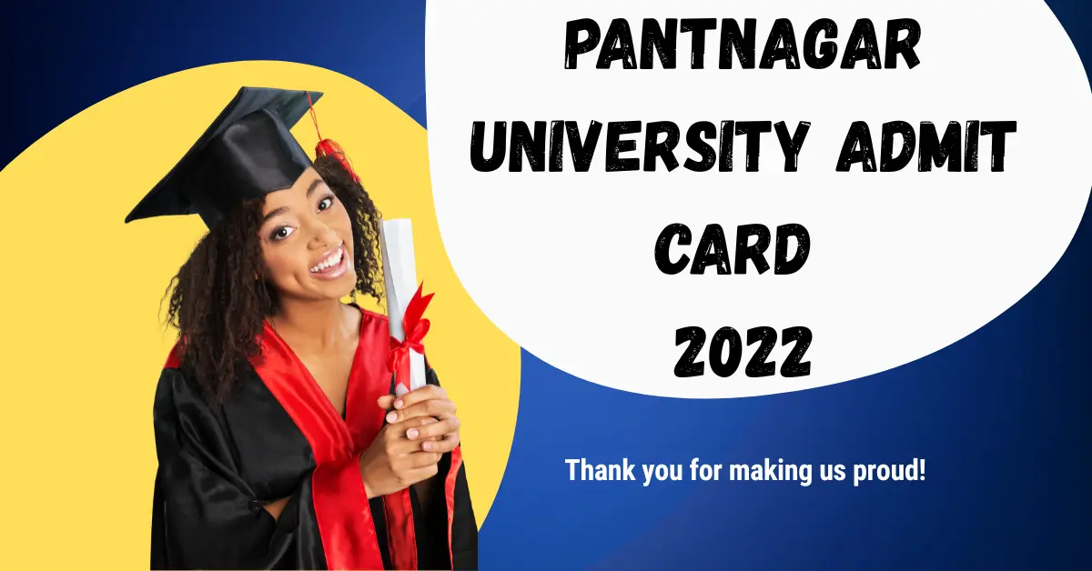pantnagar university admit card 2022
