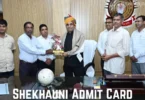 shekhauni admit card